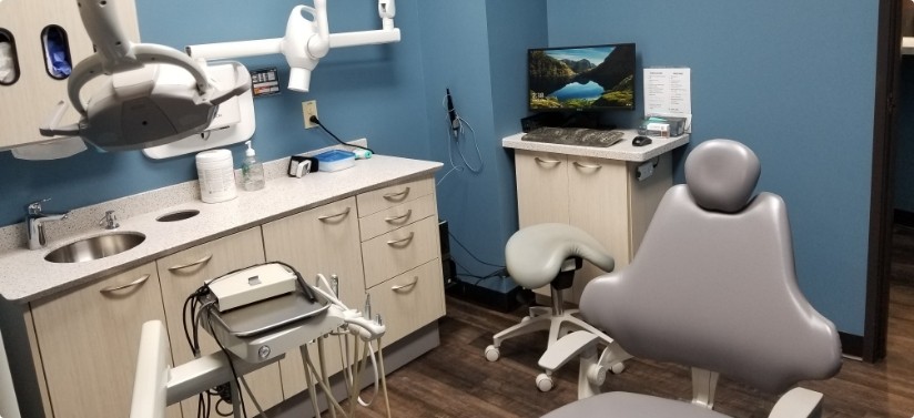 Dental exam chair